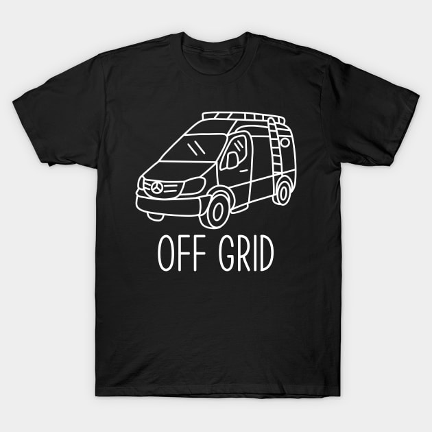 Off grid Van conversion T-Shirt by Tofuvanman